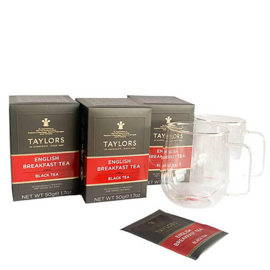 Set Gift Te English Breakfast Taylor + 2 taza Oroley 250ml