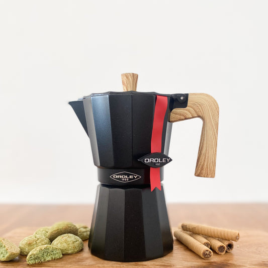 Cafetera Negra Oroley 6 tazas