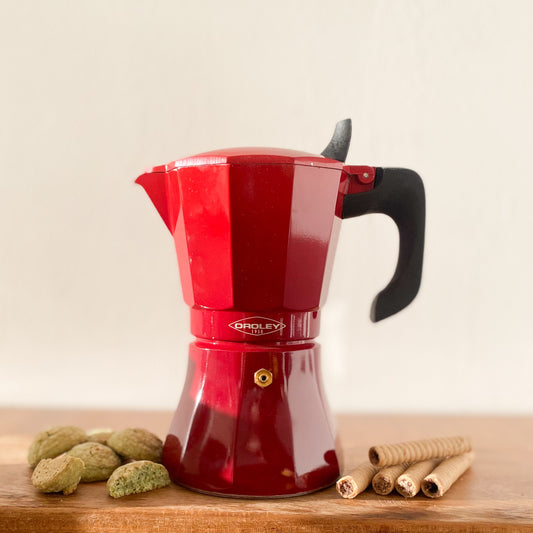 Cafetera Roja Oroley 6 tazas